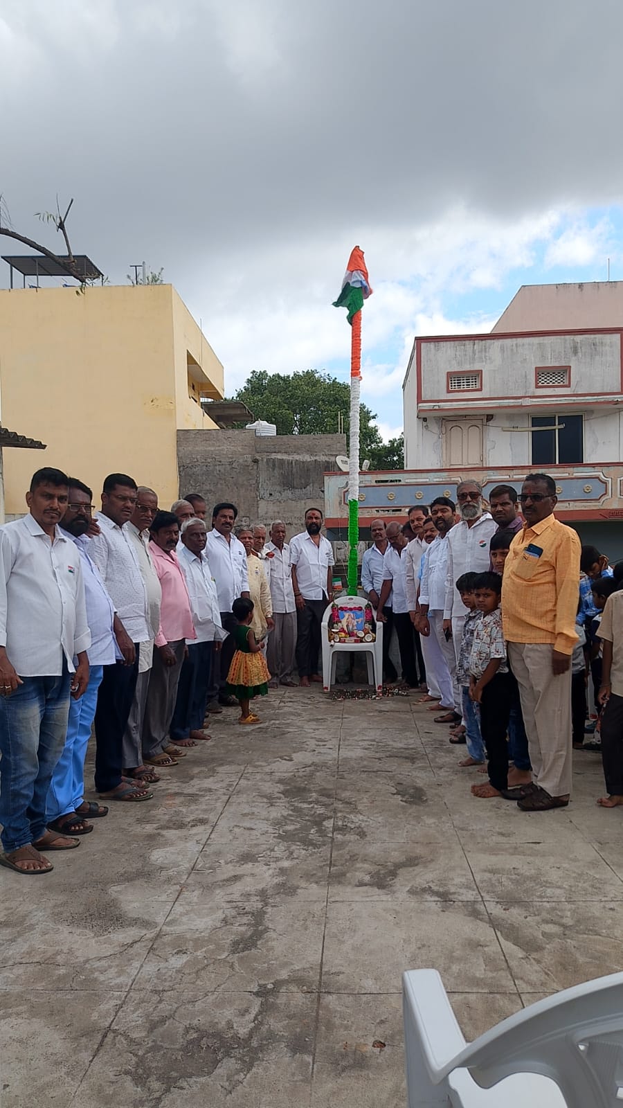 National Flag Unfurled with Grandeur at Manikyeshwari Nagar