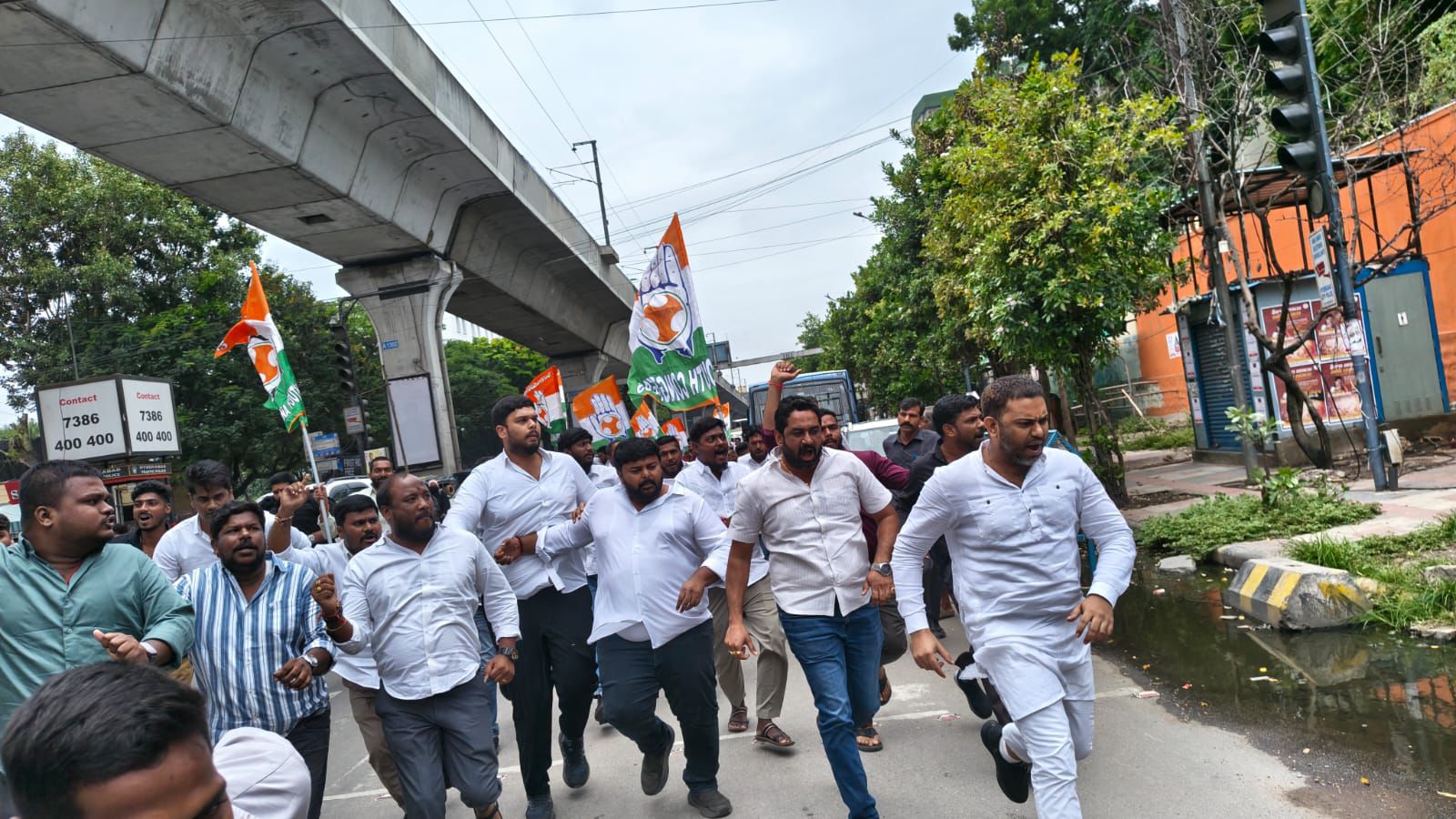 బిజెపి రాష్ట్ర కార్యాలయం ముట్టడికి యత్నం -కేంద్ర హోం మంత్రి అమిత్ షా రాజీనామా చేయాలని యూత్ కాంగ్రెస్ డిమాండ్