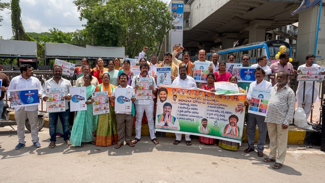మెట్టుగూడ డివిజన్ లో కాంగ్రెస్ 1000 రోజుల పాలన సంబరాలు.ర్యాల రాజేందర్ యాదవ్ ఆధ్వర్యంలో ఘనంగా వేడుక కార్యక్రమం జరగబడింది