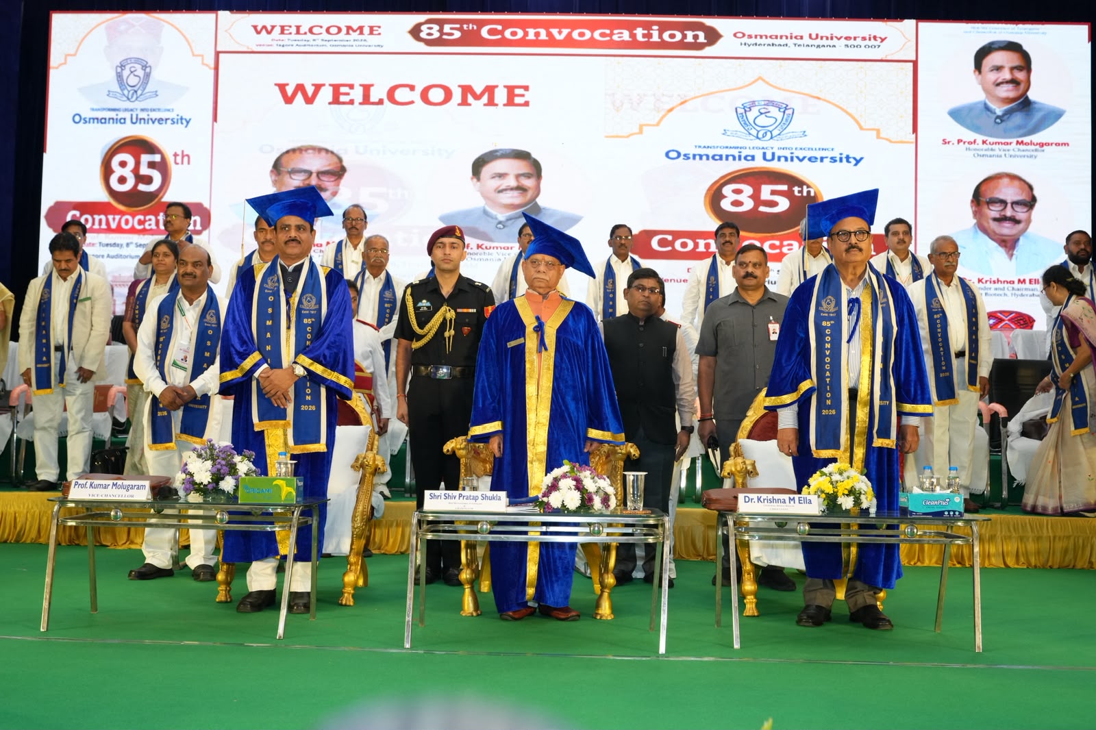 ఘనంగా ఓయూలో 85వ స్నాతకోత్సవం.. * 640 మందికి పీహెచ్డీ పట్టాలు.. 71 మందికి బంగారు పతకాలు..