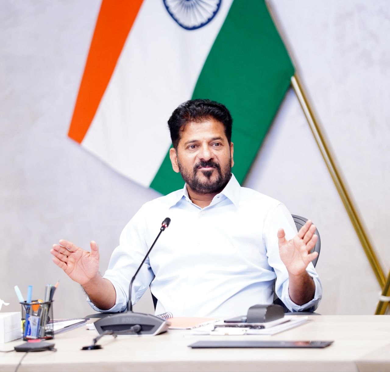 Provide round-the-clock electricity to prevent crops from withering: Chief Minister A. Revanth Reddy