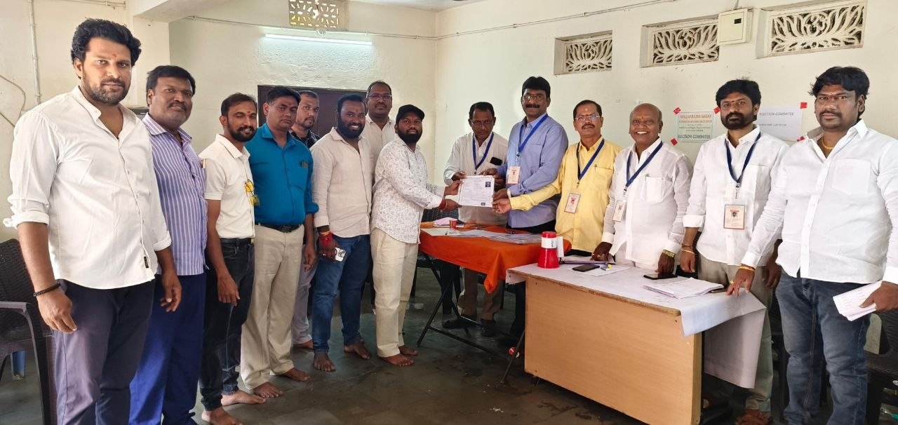 Uduta Srikanth files nomination for Mallikarjuna Nagar Treasurer